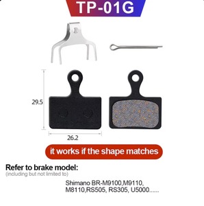 Plaquettes <span class=keywords><strong>de</strong></span> <span class=keywords><strong>frein</strong></span> à disque compatibles <span class=keywords><strong>Shimano</strong></span> B01S B05S J04C J05A L05A G05S, <span class=keywords><strong>de</strong></span> remplacement, résine/métal, <span class=keywords><strong>VTT</strong></span>/Vélo électrique - Product Image 3