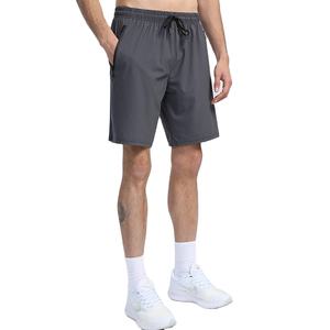 Men's High Waist Yoga Gym Shorts 5 Inch Athletic Running Pockets Casual <b>Drawstring</b> Quick Dry & Breathable Fitness Workout Shorts - Product Image 1