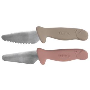 FILIBABBA W-<b>Grey</b>&Rose 2PA Kindermesser Baby & Kids <b>Dining</b> Product - Product Image 1