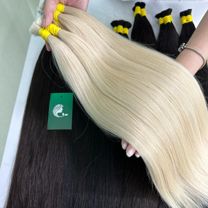 Extensiones de cabello alineado con cutícula de color natural Proveedores al por mayor Cabello humano virgen a granel rizado profundo doble súper dibujado Doble - Product Image 3