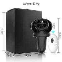 Männlicher Sperma-Ring mit Verriegelung Tragbarer Elektrischer Prostata-Massager Silikon Verzögerungsring gegen Vorzeitige Ejakulation Vibrationsring Erotikspielzeug für Erwachsene