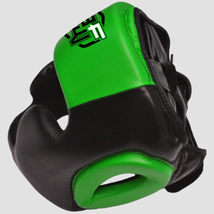 Cowhide Leather <b>MMA</b> <b>Dummy</b> Head Guard Sparring Training Helmet Protector for Boxing and Fighting Gear - Product Image 2