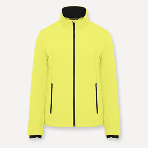 Veste d'hiver Softshell légère, respirante et imperméable pour femme, manteau de neige, capuche en polaire, coupe-vent, finition unie, teinture unie, élasthanne - Product Image 3