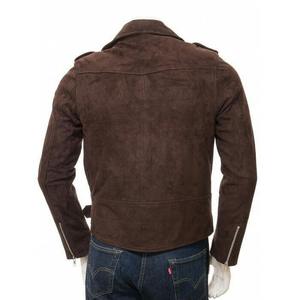<b>Men's</b> <b>Suede</b> Bomber Leather <b>Jacket</b> Casual Classic Real Leather Flight Bomber Coat <b>Jacket</b> Wholesale /Cowhide <b>Suede</b> Leather <b>Jacket</b> - Product Image 5