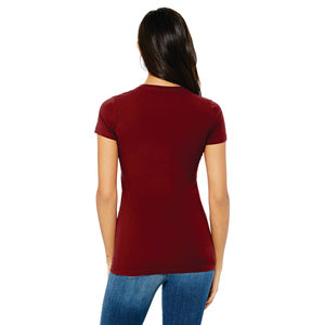 Airlume-Camiseta ajustada para mujer, Camiseta de algodón peinado y anillo de 100% oz, longitud corporal más larga, tejido de hombro, 32, 4,2 oz - Product Image 3