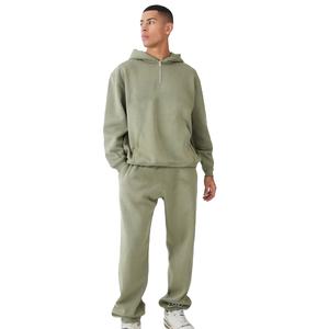 ชุดวอร์มซักด้วยกรดสำหรับผู้ชายชุดวอร์มผ้าฝ้าย100% สำหรับใส่ทำงานในฤดูหนาว - Product Image 1