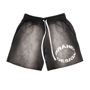 Customized <b>Men's</b> Casual Acid Wash <b>Shorts</b> 220 GSM Cotton <b>Fleece</b> Breathable Distressed Summer <b>Shorts</b> for <b>Men</b> - Product Image 5