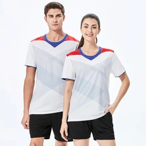 2024 Badminton Tennis De Table À Manches Courtes Balle De Sport Formation Jersey Ensembles Hommes Femmes Garçon Volley-Ball Uniforme Costume - Product Image 2