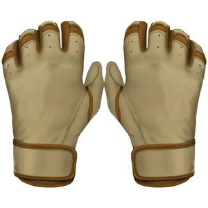 Guantes de bateo profesionales unisex Protección de manos de cuero liso personalizada de la mejor calidad para entrenamiento Entrenamiento cómodo - Product Image 4