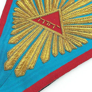 Colliers maçonniques à chaîne Grande Loge maçonnique Regalia Blue Lodge Officier Colliers à chaîne en métal avec bijoux Ronpex de qualité supérieure - Product Image 5