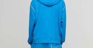 Pull à capuche en coton épais avec poche avant personnalisée, sweat à capuche sérigraphié sur l'épaule tombante, nouvel arrivage - Product Image 4