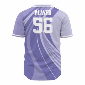 Maillots de baseball et de softball imprimés personnalisés unisexes respirants et boutons complets vêtements personnalisés pour hommes pour adultes vêtements de grande taille - Product Image 2