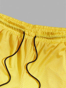 Shorts de sport décontractés pour hommes avec logo personnalisé, séchage rapide, respirants, anti-plis, à motifs et cordon de serrage ajustable pour les sports d'été - Product Image 3