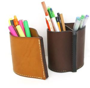 Boîte de rangement multifonctionnelle pour bureau, design classique, porte-objets en cuir pour l'organisation du bureau, multi-compartiments - Product Image 4