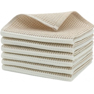 Chiffon de nettoyage en coton doux personnalisé en usine avec un bon absorbant, torchon de cuisine de haute qualité, prix d'usine de gros - Product Image 2