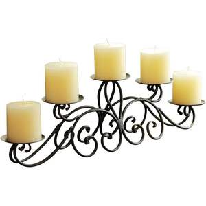 Ménorah noire artisanale de style tribal unique pour la décoration artistique de la maison et l'affichage de bougies décoratives - Product Image 4