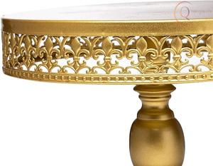 ขาตั้งเค้กโลหะทันสมัยสำหรับการนำเสนอเค้กและของหวาน  งานเคลือบเงาทนทานสำหรับงานแต่งงานและโอกาสพิเศษ - Product Image 2