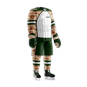 ชุดกีฬาสไตล์พิมพ์ซับลิเมชันชุดยูนิฟอร์มฮ็อกกี้น้ำแข็งชุดปรับแต่งสีได้ตามต้องการ - Product Image 4
