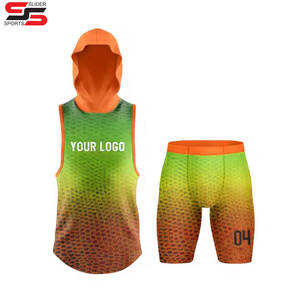 Camisetas de uniformes de fútbol 7v7 sin mangas para hombre bordadas por sublimación de poliéster 100% vintage con logotipo de equipo personalizado - Product Image 5