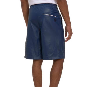 Custom OEM Solid Color Men PU Leather <b>Shorts</b> Wholesale Spring Summer Style Clothes Men <b>Slim</b> <b>Fit</b> Leather Avirex <b>Shorts</b> For Men - Product Image 4