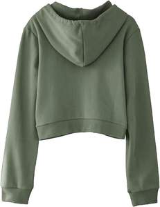 Sudadera con capucha de manga larga y forro polar con capucha personalizada para mujer. - Product Image 3