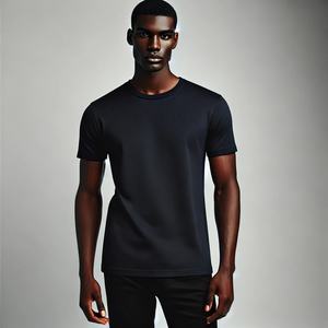 T-shirt blanc personnalisé 100% coton T-shirt impression logo T-shirts unisexe simple vente en gros - Product Image 4