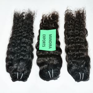 Extensions de Cheveux Humains de Temple Indien Bouclés Non Traités, Extensions de Cheveux Vierges Remy Naturels de Meilleure Qualité - Product Image 3