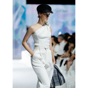 Vietnam OEM Petal Top Blouse For Women In Stock Low Price Fashion Clothes High Quality Fabric Enzo Leo Elegant Style - Product Image 3