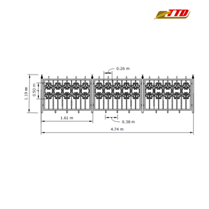 Fournisseur vietnamien de balustrades en fer pour balcon fabriquées à partir d'ingrédients à 100% du Vietnam avec un style artistique élégant - Product Image 6