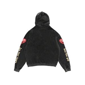 Sudadera con capucha de fabricantes de ajuste regular de alta calidad, diseño de impresión de logotipo personalizado, jersey de lana de algodón 100%, elegante serigrafiado para hombre - Product Image 2