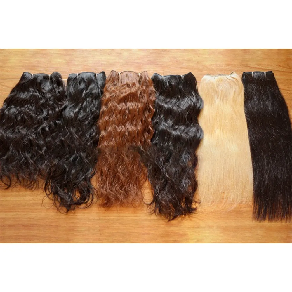 Deep wavy double drawn hair Vietnam hair for export in bulk