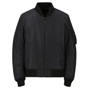 Chaqueta universitaria de satén económica para hombre, chaqueta Vintage de poliéster impermeable con cierre de cremallera y cuello levantado para invierno, chaqueta Chicago - Product Image 1