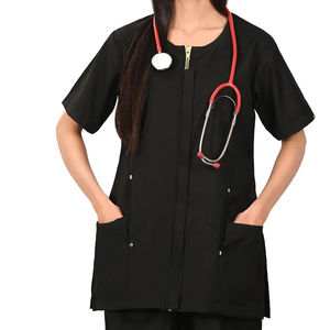 Ensemble de blouses d'infirmière extensibles de haute qualité pour femmes / Blouses d'hôpital personnalisées avec nom / Ensemble de blouses tendance en gros - Product Image 3