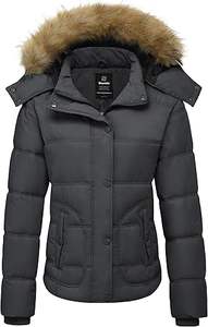 Chaqueta acolchada para mujer Chaqueta de parka de invierno impermeable Abrigo de esquí grueso cálido - Product Image 4