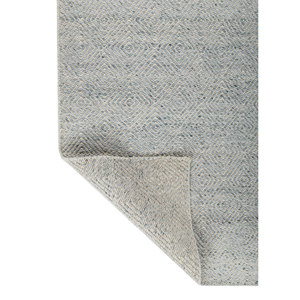 Alfombra de Lana Hecha a Mano Abrash Azul, Rectangular Grande de 9x12 para el Hogar, Pasillo y Entrada, Tejido Plano PDWL-497 - Product Image 5