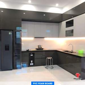 แผงตกแต่งพีวีซีถ่านไผ่17มม. ความหนาแน่น0.55กรัม/cm3 1220x2440มม. สำหรับตู้เสื้อผ้าห้องนอน - Product Image 2