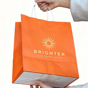 Bolsas de Papel Personalizadas con Impresión de Serigrafía y Asas Resistentes para Empaque de Regalos y Venta al por Menor - Product Image 4