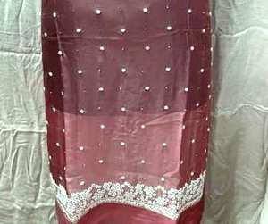 Traje de seda bordado a mano sin costuras de diseñador moderno para mujeres Estilo tradicional indio Protección solar Fiestas de tamaño libre - Product Image 3