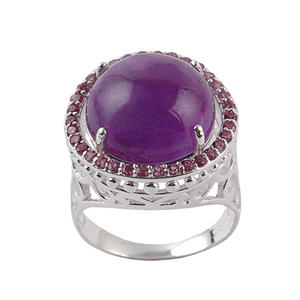 Customized Latest Design Classic 925 Sterling <b>Silver</b> Red Ropada Gemstone <b>Ring</b> High-grade Prong Setting for Party Wholesale Low - Product Image 4