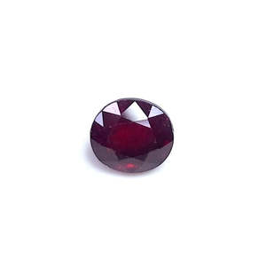 Piedra Preciosa Suelta de Rubí Birmano Rojo Natural Sin Tratar de 2.95 Quilates, Corte Brillante, para Joyería, Forma Marquise/Ovalada Facetada - Product Image 1