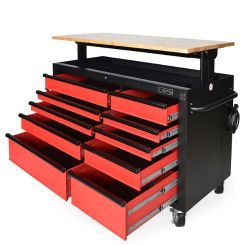 Wholesale 10-<b>Drawer</b> Rolling Workshop Trolley Customizable OEM Storage Cabinet Tool Sets Durable <b>Small</b> Mechanic Storage Box - Product Image 2