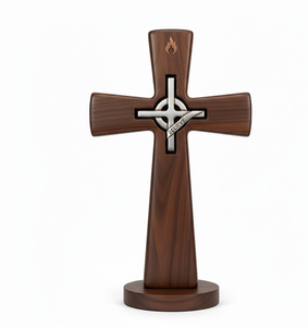 Décoration religieuse chrétienne murale en bois massif de haute qualité, faite à la main, forme personnalisée pour l'intérieur de l'église - Product Image 5