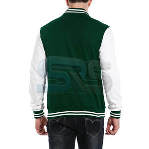 2025 nouveauté hommes Letterman veste d'hiver de haute qualité coton laine mélange à manches longues veste chaud confortable col montant - Product Image 6