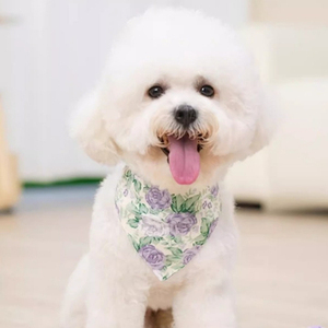 Pet Chat Chiens Rose Écharpe Collier Bandana Mignon Décoration Floral Élégant Accessoires accessoires - Product Image 2