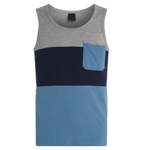 Camisetas de Tirantes Deportivas Personalizadas Transpirables de Alta Calidad para Hombre, Camisetas de Verano de Poliéster/Algodón, Camisetas Sólidas para Entrenamiento en el Gimnasio - Product Image 5