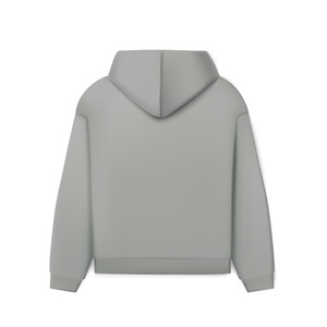 <b>Men's</b> Winter 100% Cotton Oversized Drop Shoulder Fleece Sweatshirt Hoodie Soft Warm Embroidered Casual Wholesale OEM Service - Product Image 4