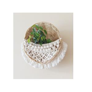 Different Quality Handmade <b>Basket</b> <b>Straw</b> Storage Bin Seagrass Macrame <b>Basket</b> With Handle Rattan <b>Basket</b> for Home Decoration - Product Image 5