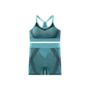 Cotton High Performance Seamless Yoga <b>Set</b> For <b>Women</b> <b>2</b> <b>Piece</b> Activewear Bra And Shorts Solid Pattern Fitness Wear Wholesale Gym - Product Image 2