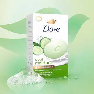 Jabón de Baño Dove Beauty Bar para Mujer, Hidratante y Suave con Extracto de Pepino y Té Verde, 3.75 oz, 8 Barras - Product Image 1