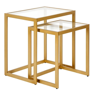 Table basse moderne en métal avec plateau en marbre - Meuble décoratif écologique pour salon/salle à manger/chambres et cuisines - Product Image 2